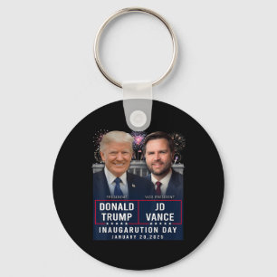 Chaveiro Dia da Inauguração do Trump Vance 2025 Donald Trum