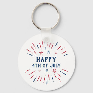 Chaveiro Dia da Independência 4 de julho Patriótico America
