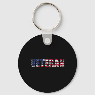 Chaveiro Dia da Independência Americana 4 de Julho Veterano