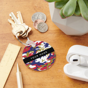 Chaveiro Dia da Independência Camuflagem Seu nome Personali
