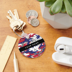 Chaveiro Dia da Independência Camuflagem Seu nome Personali