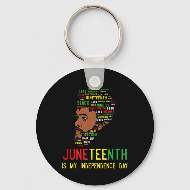 Chaveiro Dia da Independência do Juneteenth Dia dos Pais Ho (Frente)