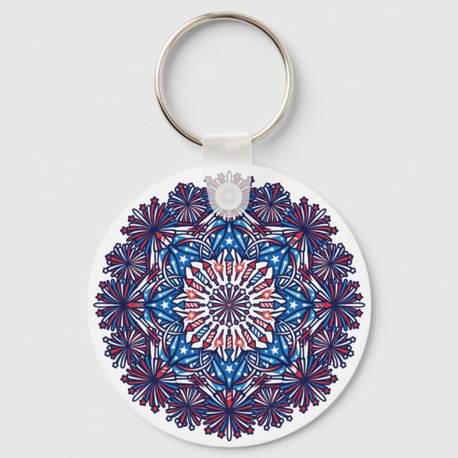 Chaveiro Dia da Independência dos EUA (Frente)
