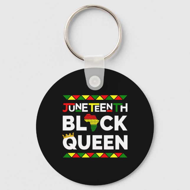 Chaveiro Dia da Liberdade da Rainha Negra 19 de junho de 18 (Frente)