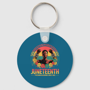 Chaveiro Dia da liberdade floral do Juneteenth das mulheres