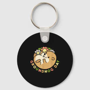 Chaveiro Dia da Marmota Homens Mulheres Retro Vintage 60 70