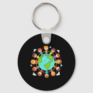 Chaveiro Dia da Terra Camisas Crianças Dia da Terra Meninos