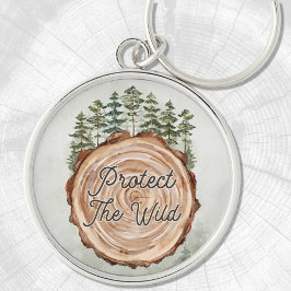 Chaveiro Dia da Terra Citação o Ambiente de Pinheiros de Di