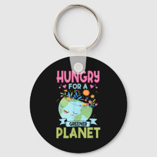 Chaveiro Dia da Terra com fome de um planeta mais verde eco