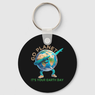 Chaveiro Dia da Terra Engraçado Vá Planeta É o Seu Dia da T