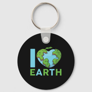 Chaveiro Dia da Terra - Eu sou o "Love Earth Heart Kids Tod