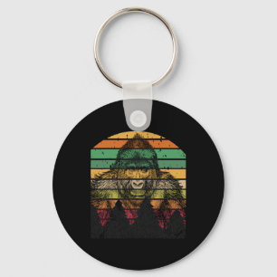 Chaveiro Dia da Terra Gorilla Vintage Pine Tree Men Mulhere