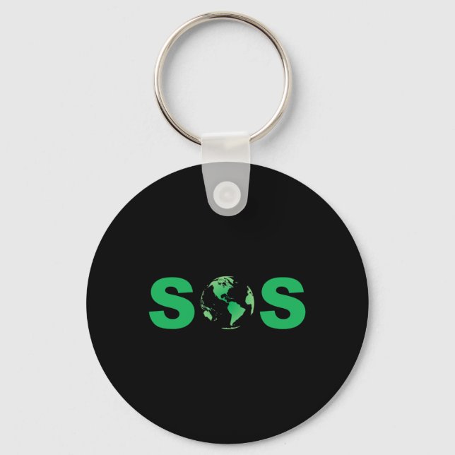 Chaveiro Dia da Terra Sos Pro-Science Salve O Planeta Suste (Frente)