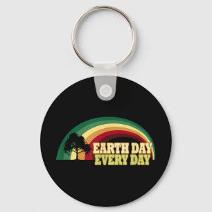 Chaveiro Dia da Terra Todos os Dias Árvore Proteção Ambient
