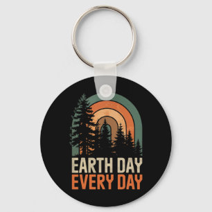 Chaveiro Dia da Terra Todos Os Dias Retrorna Floresta Arco-
