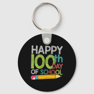 Chaveiro Dia Dando Presente Aos Estudantes Felizes 100 Dias
