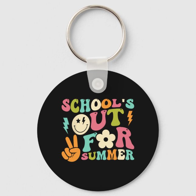 Chaveiro Dia das Escolas de Groovy Fora para o Ensino de Ve (Frente)
