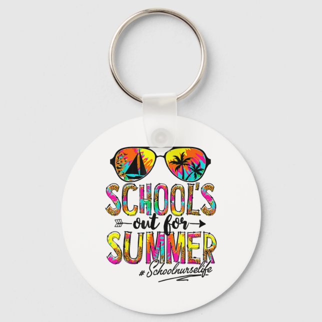 Chaveiro Dia Das Escolas Fora Para Enfermeira De Verão (Frente)
