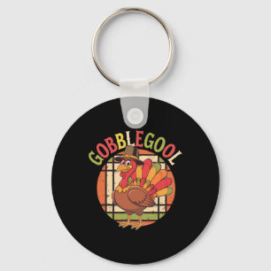 Chaveiro Dia de Ação de Graças Gobblegool Grato Peru Dia de