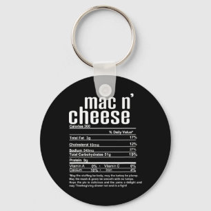 Chaveiro Dia de Ação de Graças Natal Mac N Queijo Informaçõ
