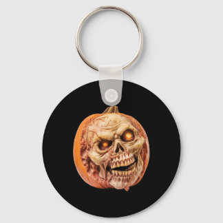 Chaveiro Dia de as Bruxas engraçado De Pumpkin De Horror In