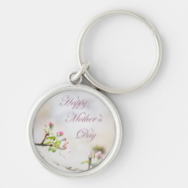 Chaveiro Dia de as mães de Flor de Maçã (Frente)