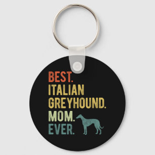 Chaveiro Dia de as mães De "Greyhound Mãe De Cão" Italiano