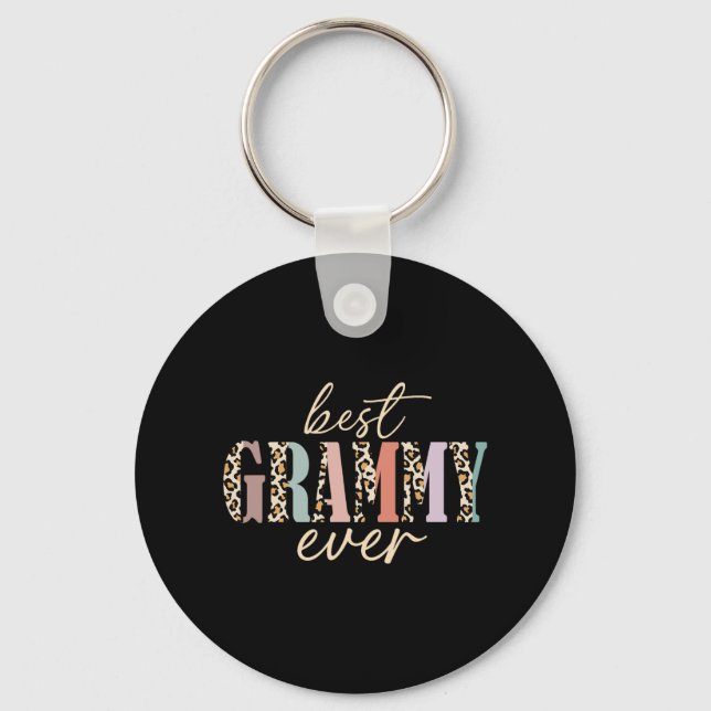 Chaveiro Dia de as mães de vovó do Grammy Ever Leopardo (Frente)