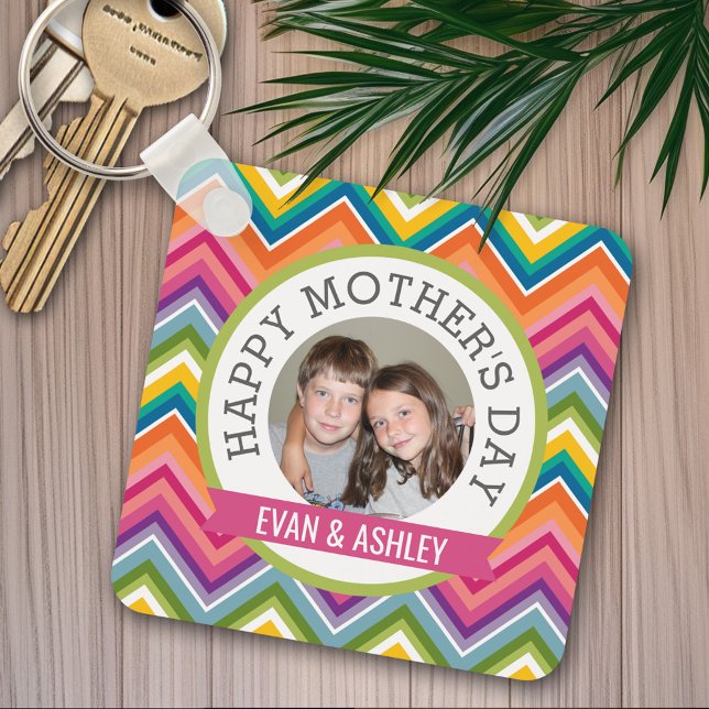 Chaveiro Dia de as mães Feliz - Modelo de Fotografia Person (Personalized keychain - Happy Mother's Day)