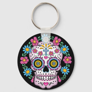 Chaveiro Dia de los Muertos Sugar Skull