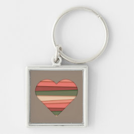 Chaveiro Dia de os namorados com amor cardíaco