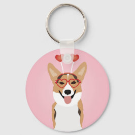 Chaveiro Dia de os namorados Corgi