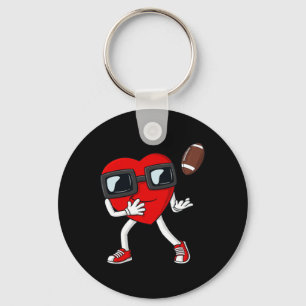Chaveiro Dia de os namorados Heart Football Receptor Tight