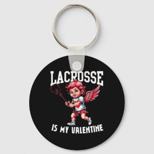 Chaveiro Dia de os namorados Lacrosse Lover Engraçada Cupid