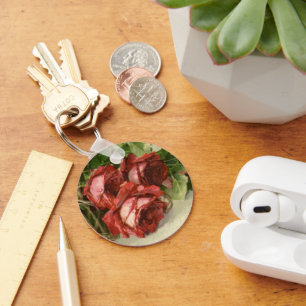 Chaveiro Dia de os namorados Vintage, Rosas vermelhas Crims