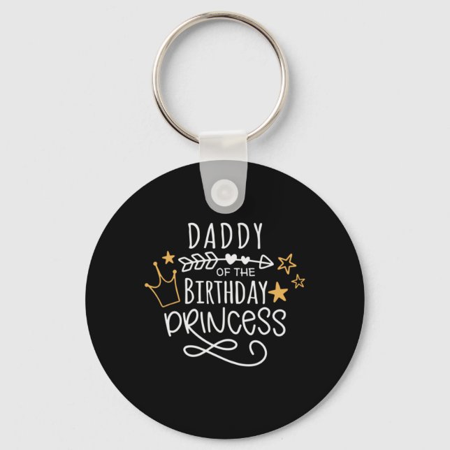 Chaveiro Dia de os pais Da Princesa Aniversário (Frente)