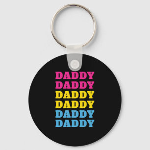 Chaveiro Dia de os pais de Pai de Orgulho Pansexual do Pai