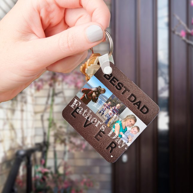 Chaveiro Dia de os pais feliz te ama pai 3 fotos (Criador carregado)