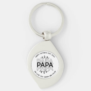 Chaveiro Dia de os pais Personalizável de Cor Papa