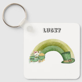 Chaveiro Dia de Patrick, uma festa bonita e verde do arco-í