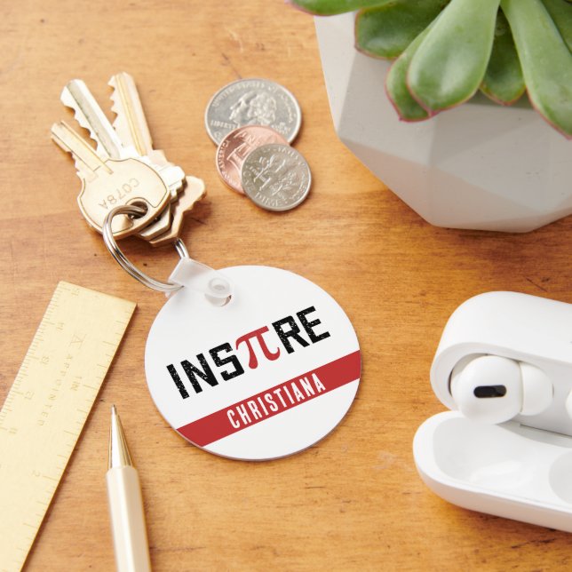 Chaveiro Dia de Pi InsPire Personalizado | Presentes de Mat (Mesa)