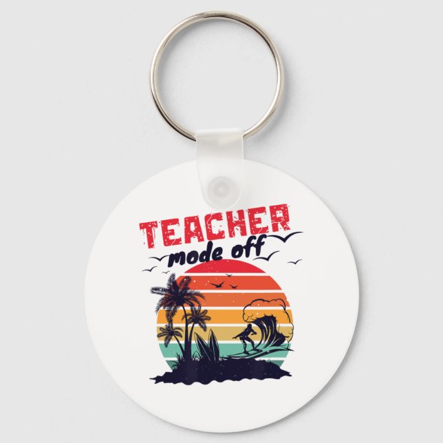 Chaveiro Dia De Professora Modo De Professora Desligado 10 (Frente)