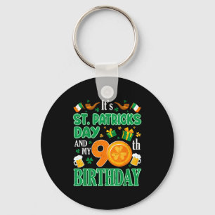 Chaveiro Dia de São Patrício & 90º aniversário trevo ir