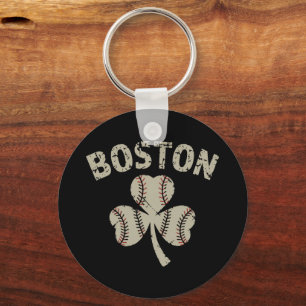 Chaveiro Dia de São Patrício de Boston Antigo Trevo Irlandê