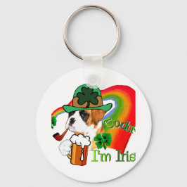 Chaveiro Dia de São Patrício de Cachorro Boxer