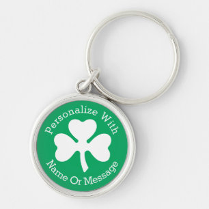 Chaveiro DIA DE SÃO PATRÍCIO de Shamrock PERSONALIZADO