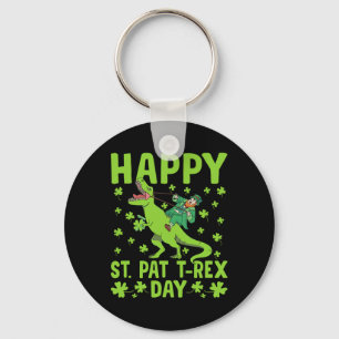 Chaveiro Dia de São Patrício Dinossauro St Pat Trex Dia de