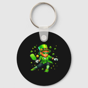 Chaveiro Dia de São Patrício duende jogando pickleball espo