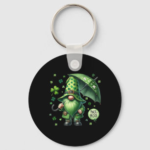 Chaveiro Dia de São Patrício Gnomo Com Barba Verde Alfinete