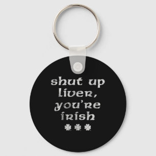 Chaveiro Dia de São Patrício Irlandês Cala Boca Fígado